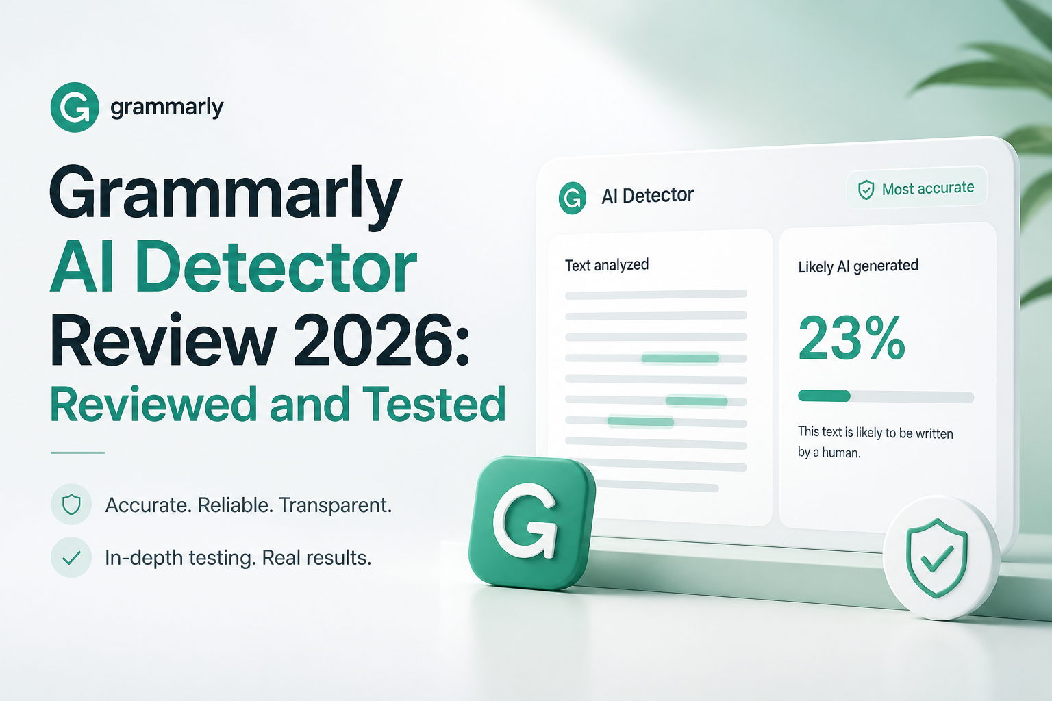 Grammarly AI Detector Review 2026: Reviewed and Tested
